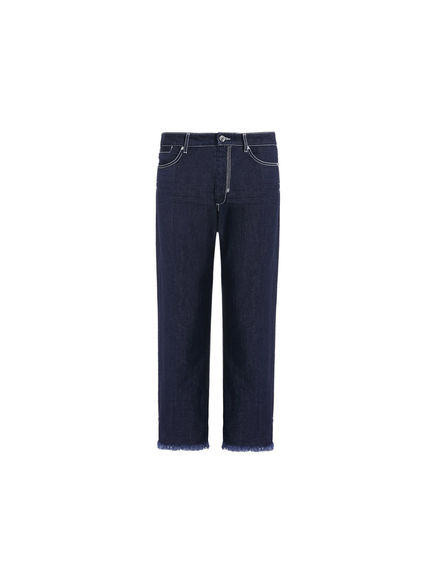 Frayed Turn-ups Boyfriend Jeans