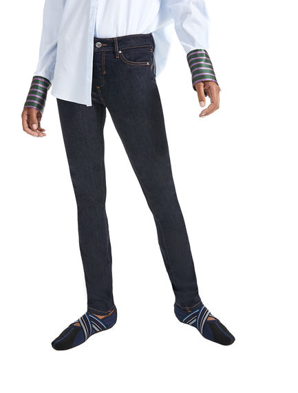 Jeans skinny effetto sandblast