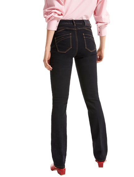 Black Straight Fit Jeans