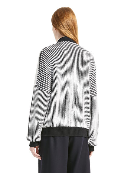 Cardigan in lana con motivo Argyle