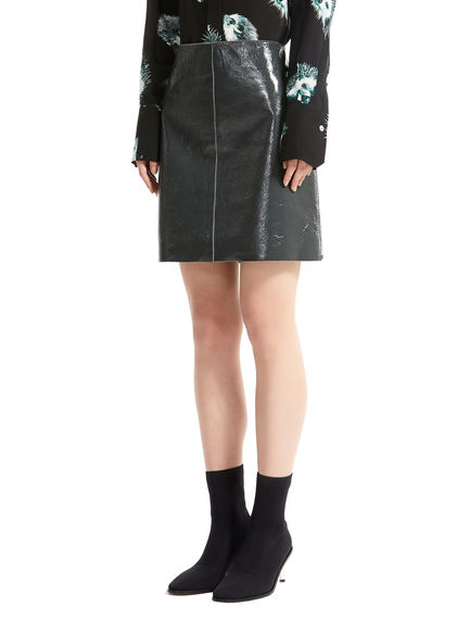 Naplak Leather Mini Skirt
