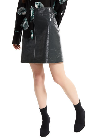 Naplak Leather Mini Skirt