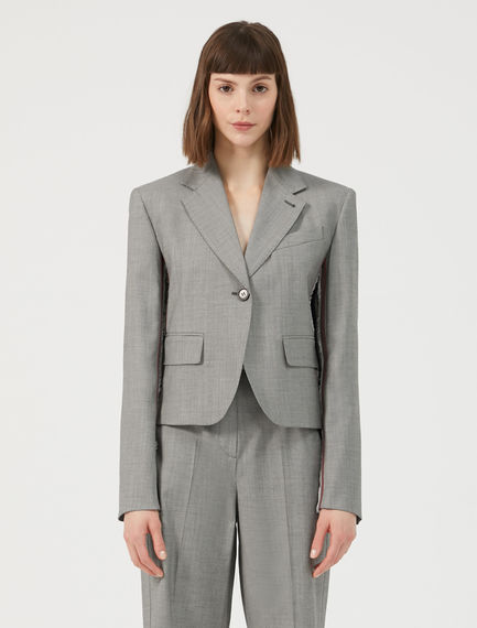 Blazer con inserti a contrasto