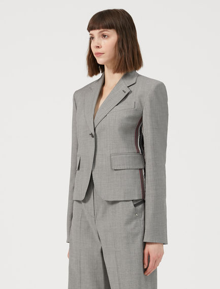 Blazer con inserti a contrasto