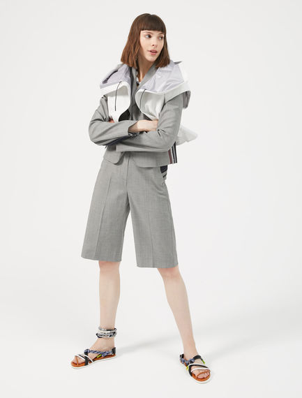 Blazer con inserti a contrasto