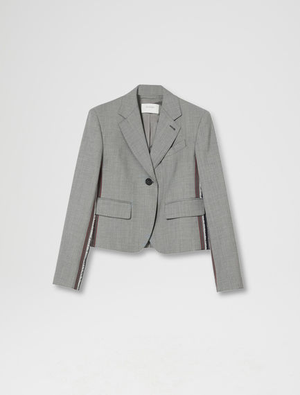 Blazer con inserti a contrasto