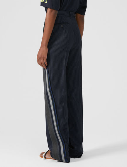Pantalone con banda asimmetrica