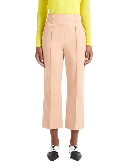 Pantaloni cropped con baschina