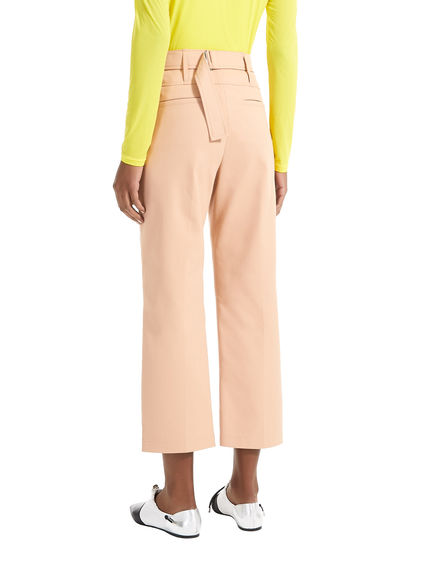 Pantaloni cropped con baschina
