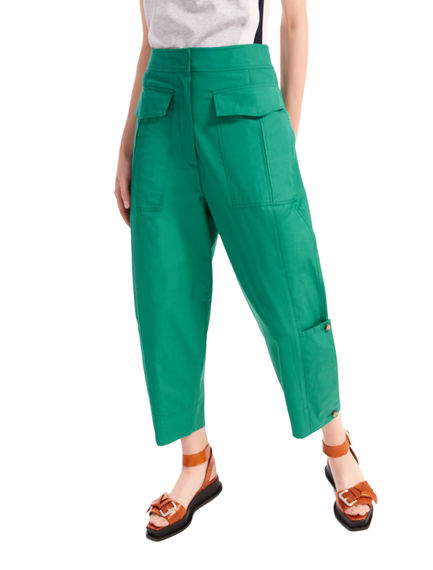 Pantaloni cargo cropped