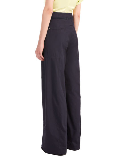 Pantaloni in popeline con coulisse