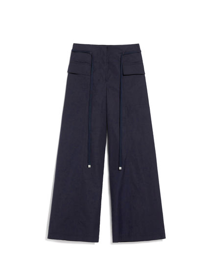 Pantaloni in popeline con coulisse