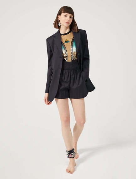 Short sartoriale in lana