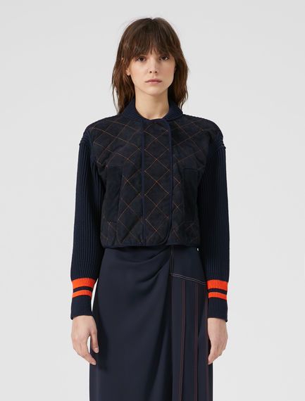 Giacca bomber in maglia