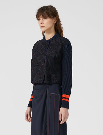 Giacca bomber in maglia