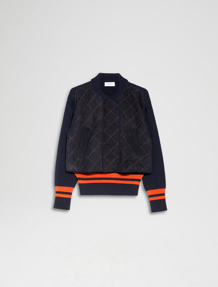 Giacca bomber in maglia