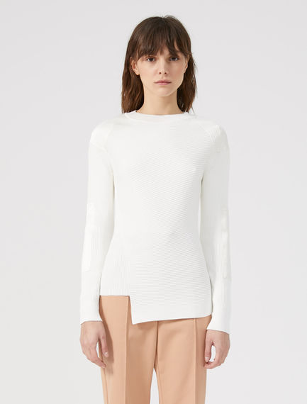 Maglia con con patch in raso