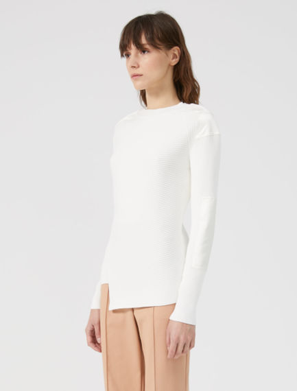 Maglia con con patch in raso