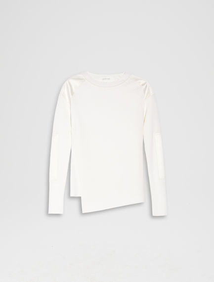 Maglia con con patch in raso