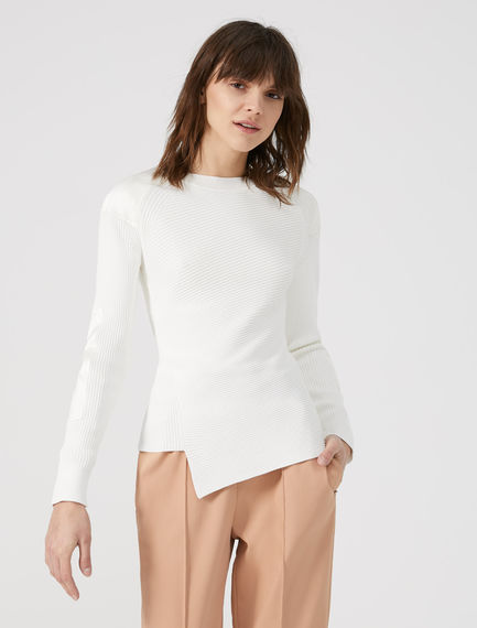 Maglia con con patch in raso