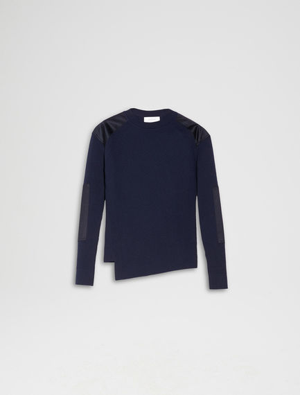 Maglia con con patch in raso