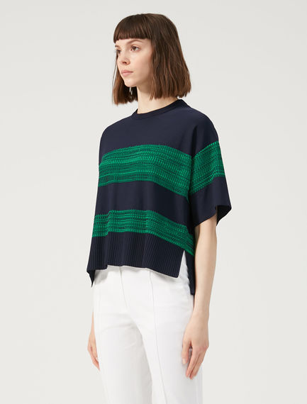 Maglia chiné a righe