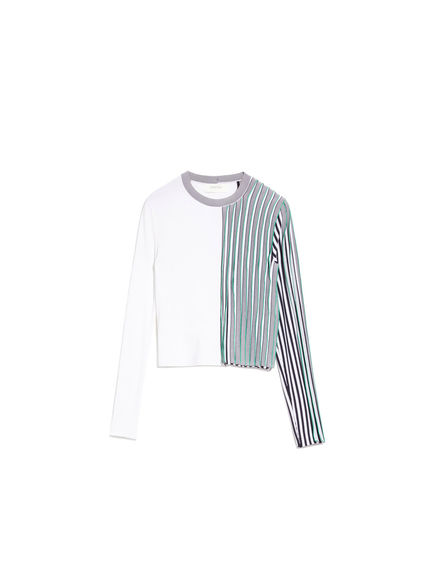 Maglia con costine 3D