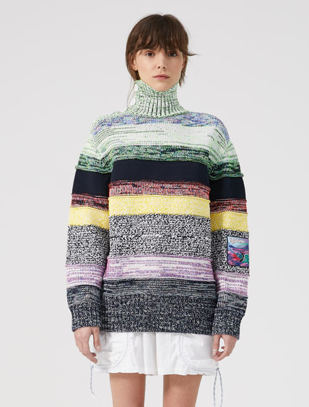 Maglia a righe multicolour