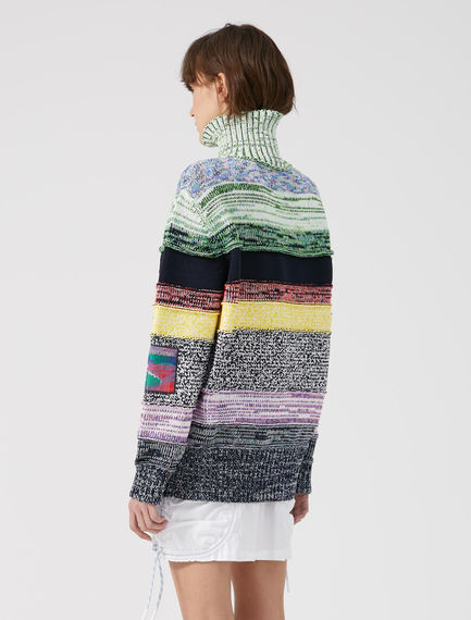 Maglia a righe multicolour