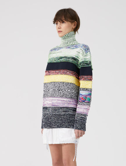 Maglia a righe multicolour
