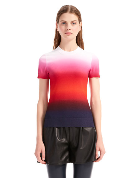 Maglia in viscosa con stampa degradé