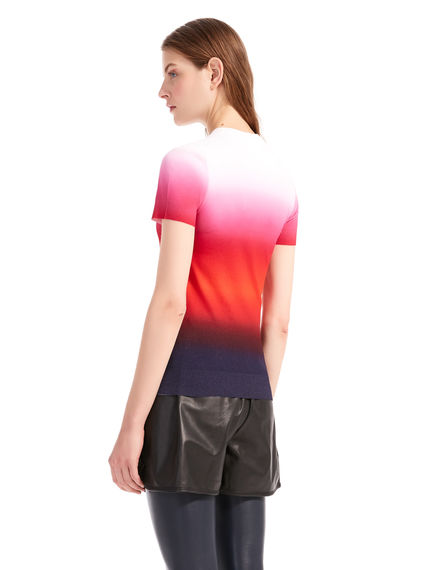 Maglia in viscosa con stampa degradé
