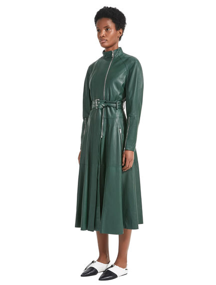 Cappotto biker in nappa