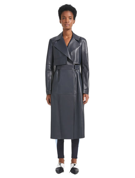Trench sartoriale in pelle