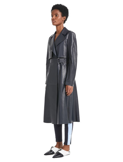 Trench sartoriale in pelle