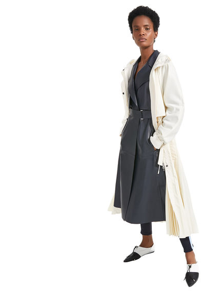 Trench sartoriale in pelle