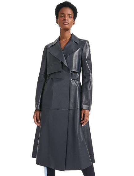 Trench sartoriale in pelle