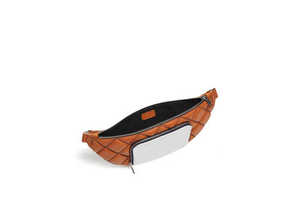 Belt bag in nappa trapuntata