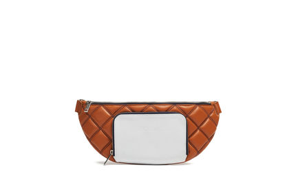Belt bag in nappa trapuntata