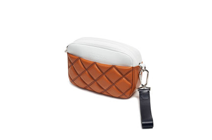 Pochette in nappa trapuntata