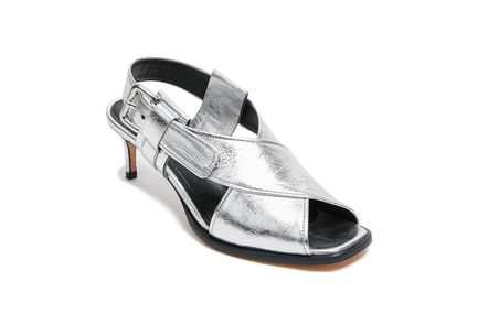 Sandali in pelle laminata