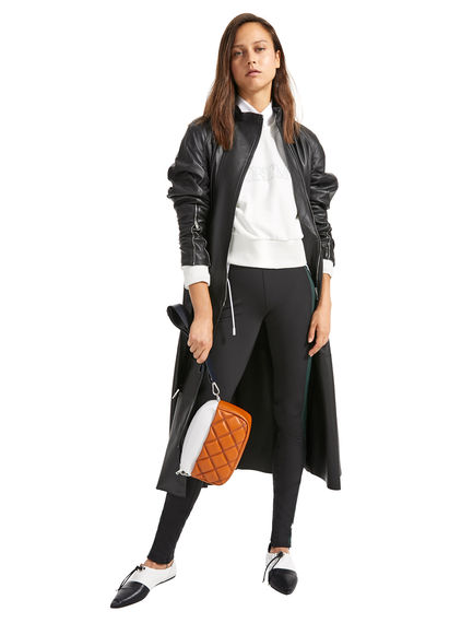 Leggings con zip alla caviglia