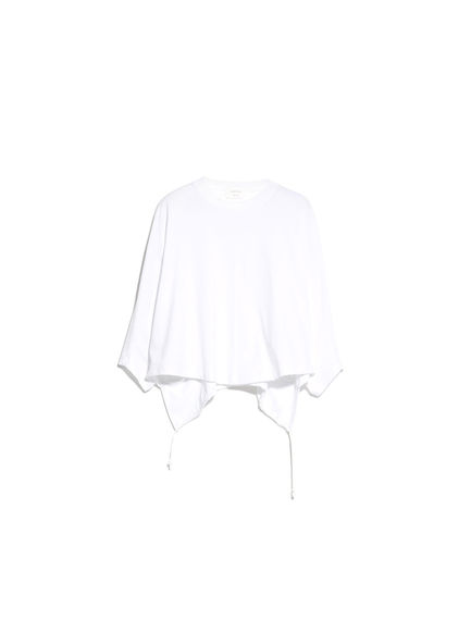 T-shirt cropped con coulisse