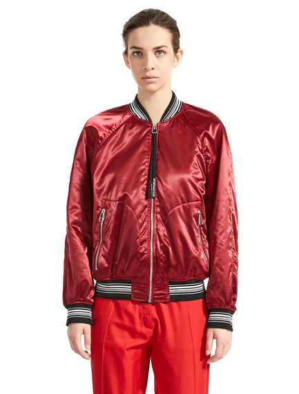 Giacca bomber in raso