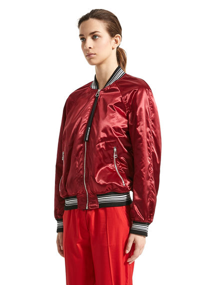 Giacca bomber in raso