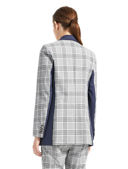 Blazer con motivo check