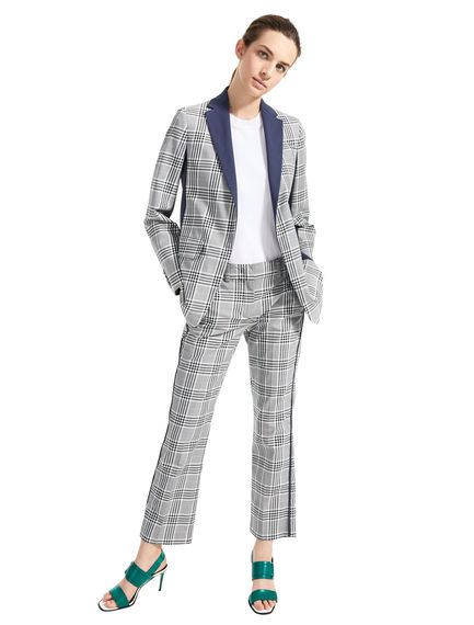 Blazer con motivo check