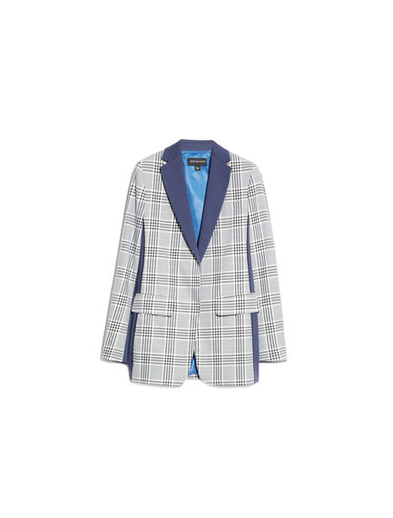 Blazer con motivo check