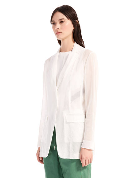 Blazer in organza di cotone