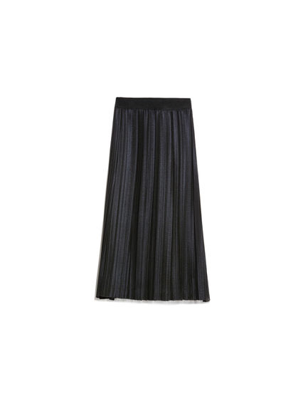 Gonna plissé in chiffon laminato